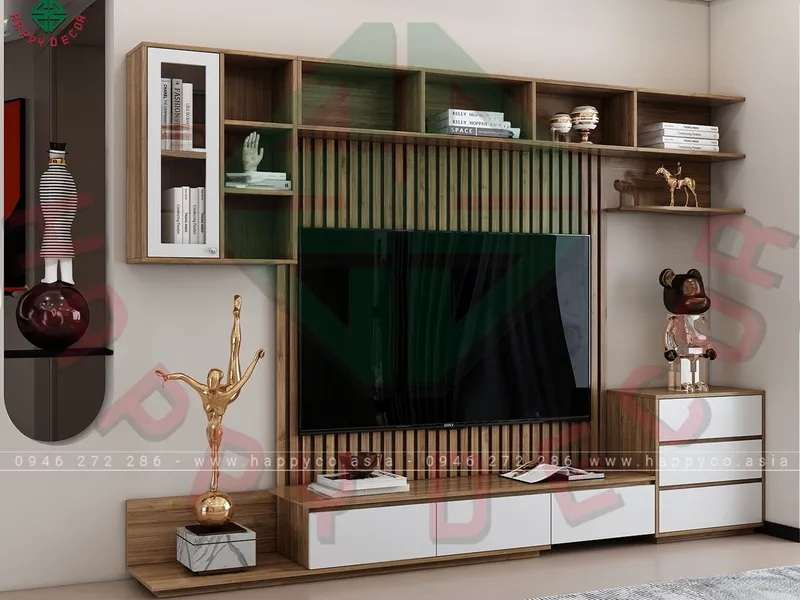 Mẫu kệ tivi phòng khách đẹp KT6801
