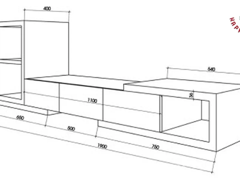 KỆ ĐỂ TIVI RÚT GỖ CÔNG NGHIỆP ĐẸP KT6826