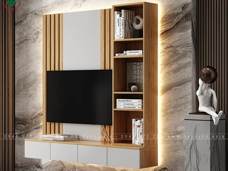 Kệ treo tivi phòng khách KT6812