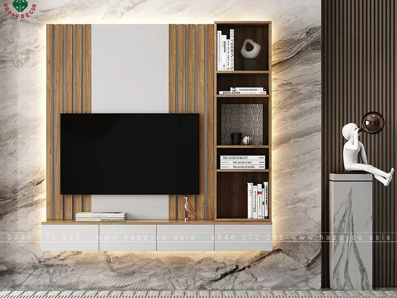 Kệ treo tivi phòng khách KT6812