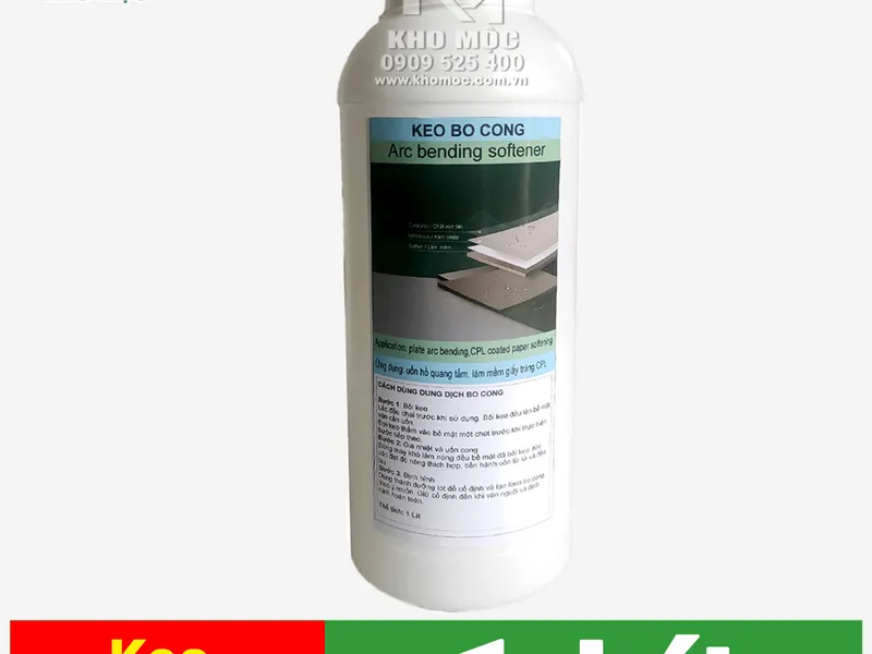 Keo Bo Cong Cạnh Ván - Uốn cong ván MDF gỗ công nghiệp, chai 1 lit