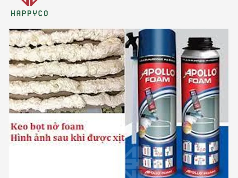 Keo Bọt Nở APOLO FOAM vòi Staw Type