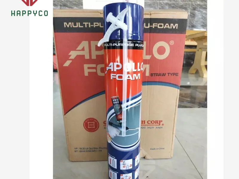 Keo Bọt Nở APOLO FOAM vòi Staw Type