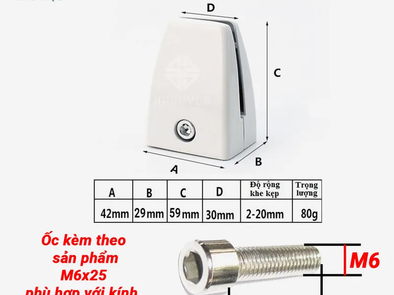 KẸP MỎ VỊT KHÔNG CHÂN