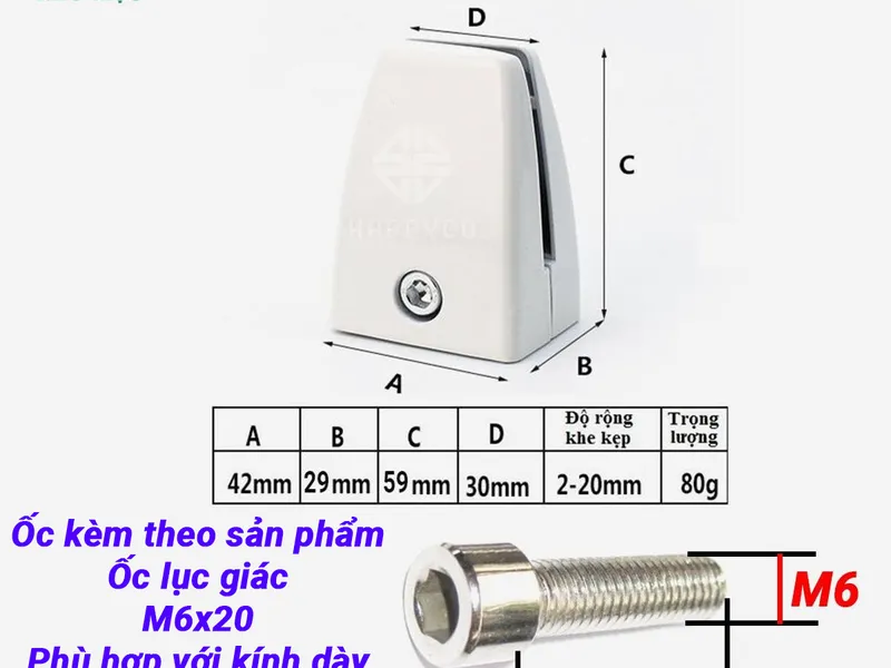 KẸP MỎ VỊT KHÔNG CHÂN