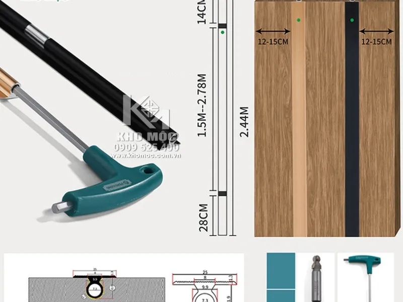 Khóa Tăng Chỉnh Thanh Chống Cong Mũi 6mm