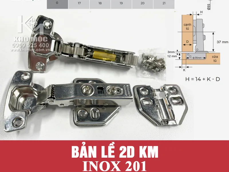 Bản Lề Giảm Chấn Kho Mộc KM