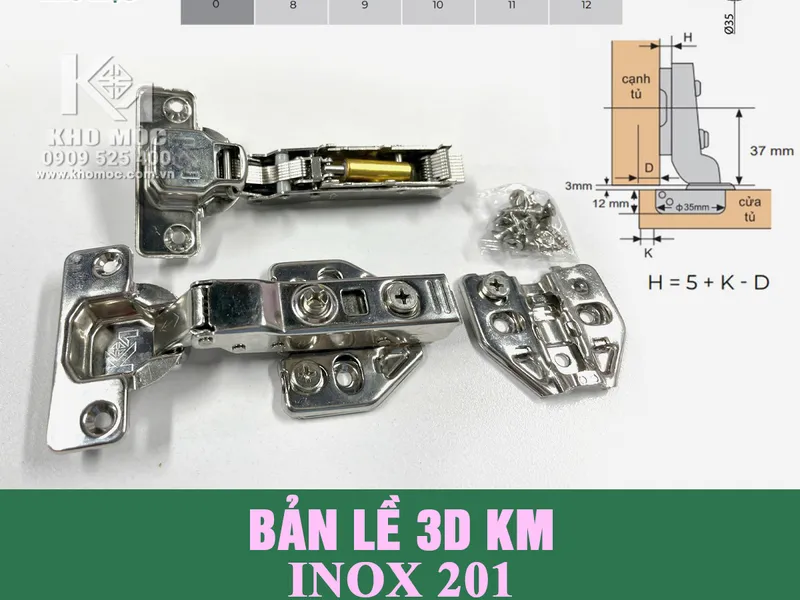 Bản Lề Giảm Chấn Kho Mộc KM