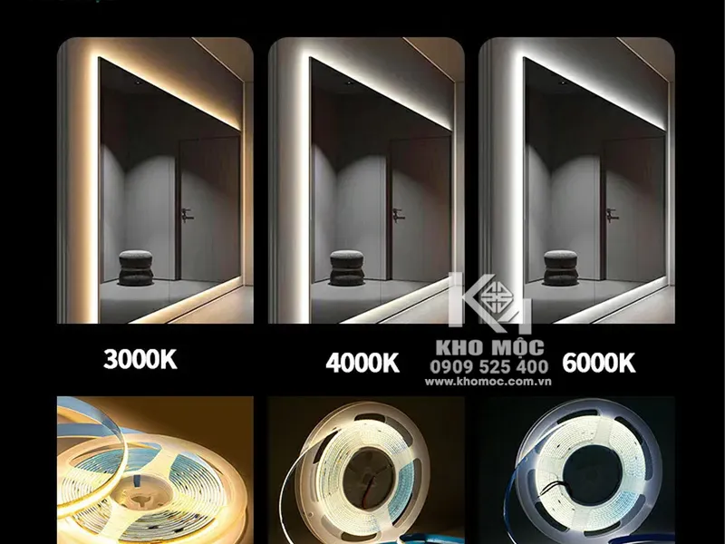 Dây Đèn LED COB Dán 12V - Cuộn 5 Mét - KHÔNG LỘ MẮT