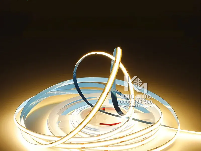 Dây Đèn LED COB Dán 12V - Cuộn 5 Mét - KHÔNG LỘ MẮT