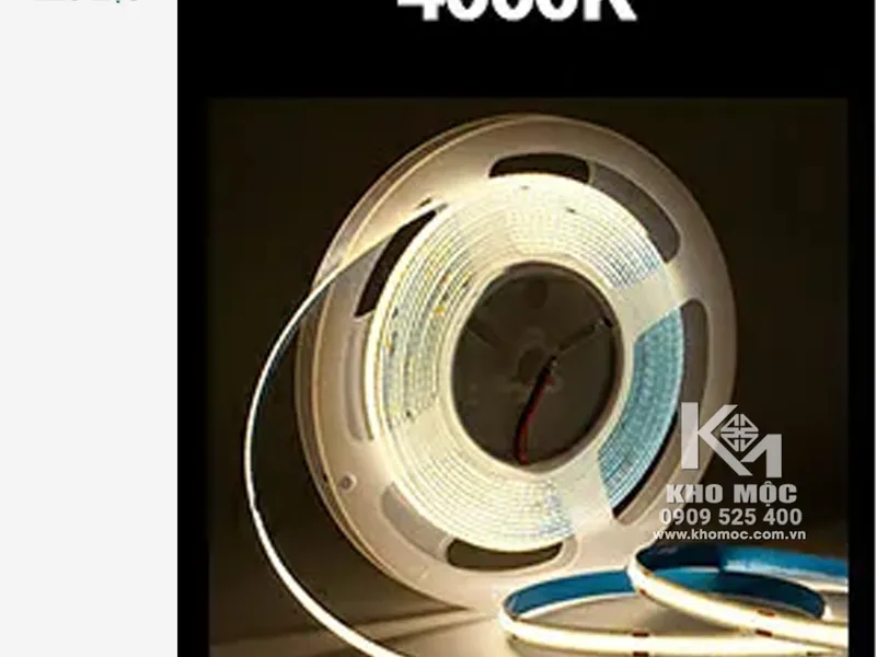 Dây Đèn LED COB Dán 12V - Cuộn 5 Mét - KHÔNG LỘ MẮT