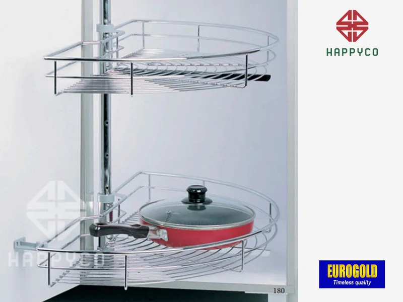 MÂM XOAY INOX 304 NAN TRÒN EP180A EUROGOLD