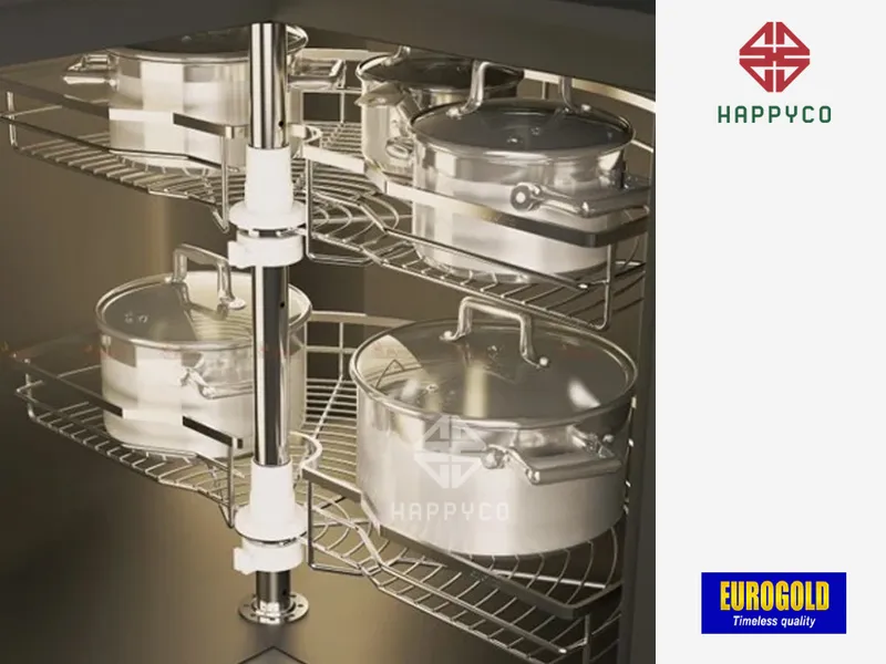 MÂM XOAY INOX MỜ NAN DẸT EPL180A