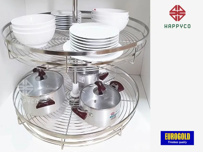 MÂM XOAY INOX MỜ NAN DẸT EPL360A EUROGOLD