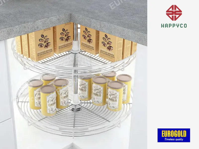 MÂM XOAY INOX MỜ NAN DẸT EPL360A EUROGOLD