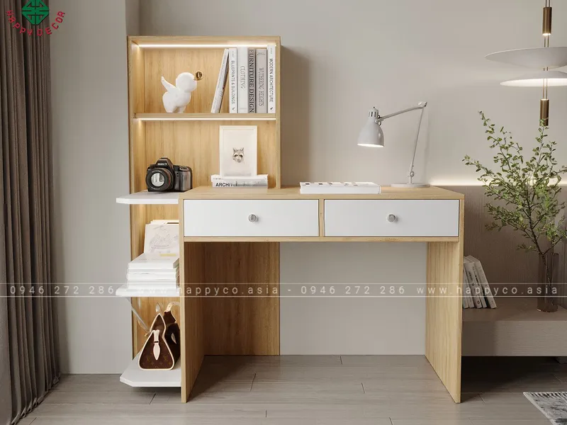 Mẫu bàn làm việc tại nhà nhỏ gọn hiện đại BV6807