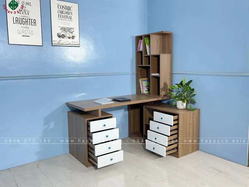 Bàn làm việc có tủ ngăn kéo BV6811
