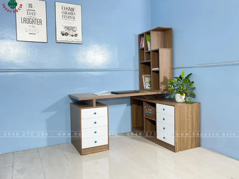 Bàn làm việc có tủ ngăn kéo BV6811