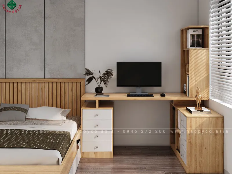 Bàn làm việc có tủ ngăn kéo BV6811