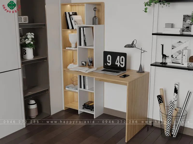 Bàn làm việc kết hợp tủ tài liệu BV6804