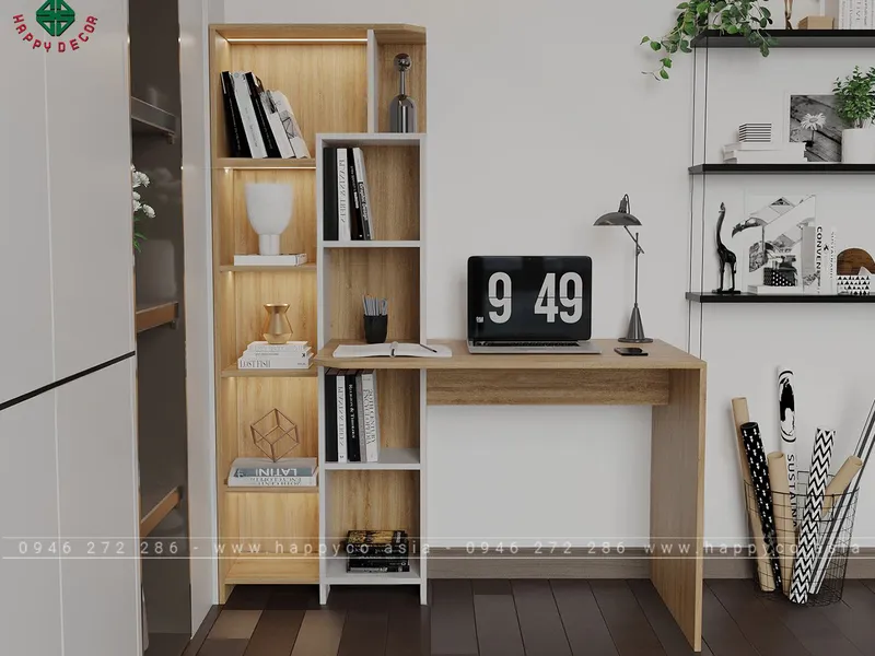 Bàn làm việc kết hợp tủ tài liệu BV6804