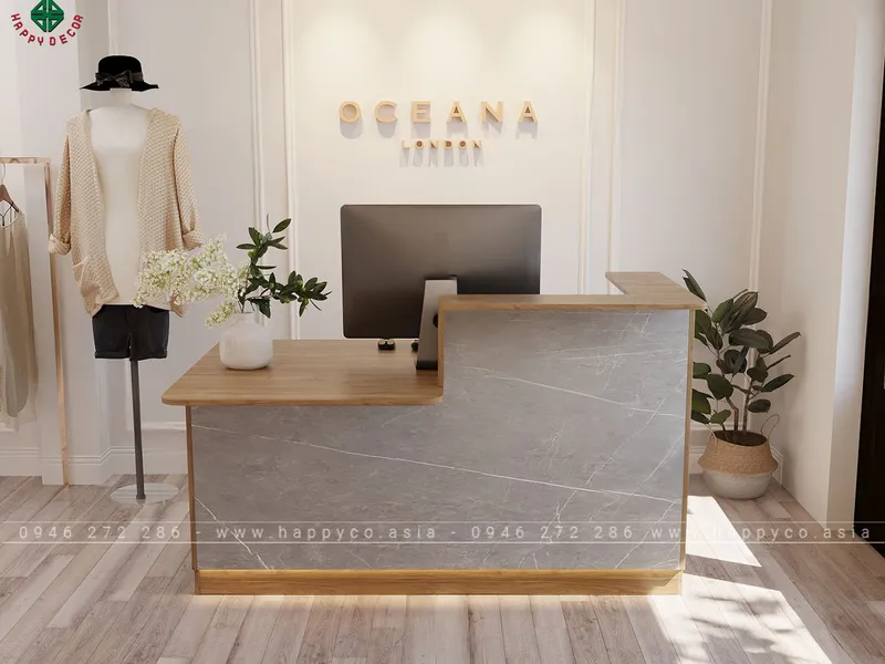 Mẫu bàn lễ tân nhỏ BQ6814