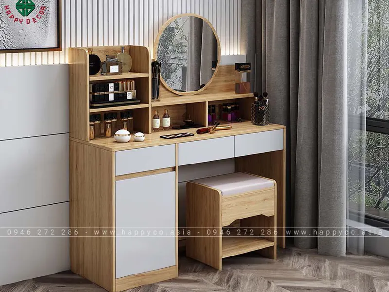 Mẫu bàn phấn gỗ đẹp BP6817