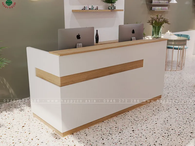 Mẫu bàn thu ngân chữ I BQ6817