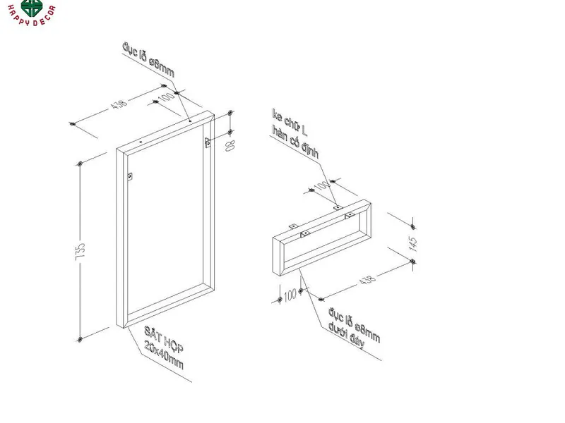 Bàn trang điểm đơn giản BP6804