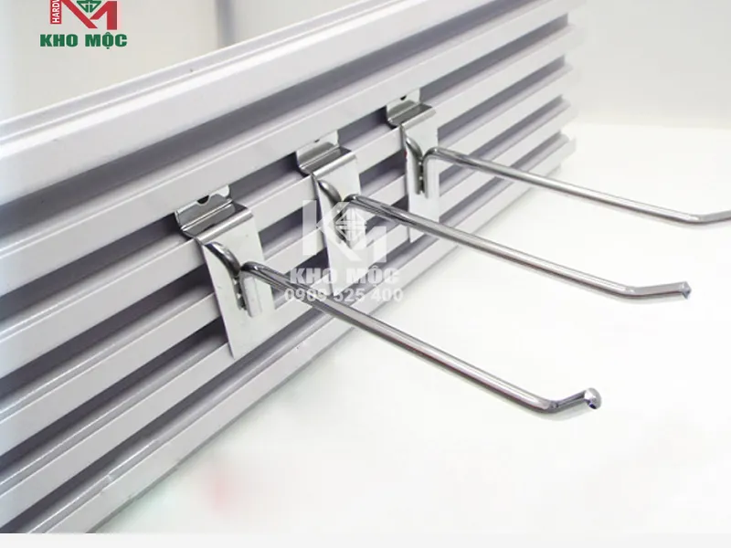 Móc Treo Đồ Đơn Cài Tấm Gỗ 20cm BẰNG INOX