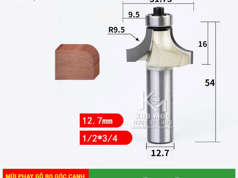 MŨI PHAY GỖ BO GÓC CẠNH