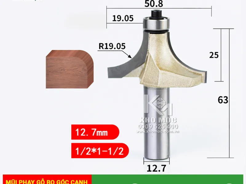 MŨI PHAY GỖ BO GÓC CẠNH