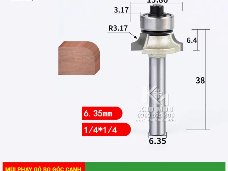MŨI PHAY GỖ BO GÓC CẠNH