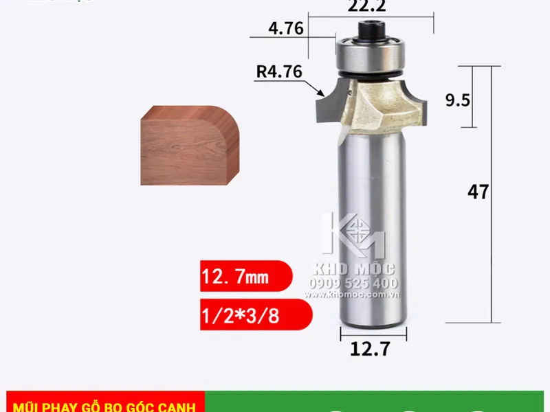 MŨI PHAY GỖ BO GÓC CẠNH