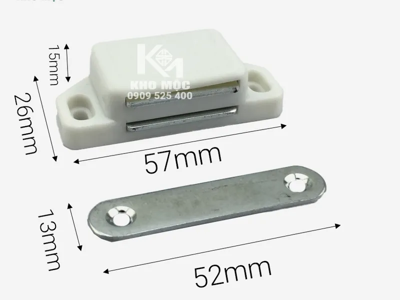 Nam châm hít cửa tủ 