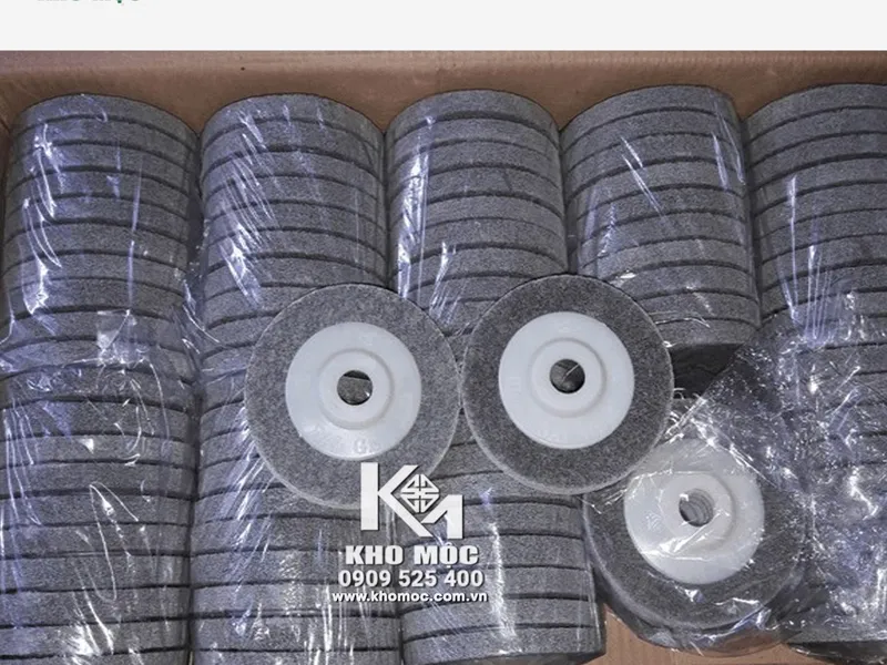 Miếng Mài Bóng Màu Xám 100mm x16mm x10mm - Nỉ xám Bồ Câu