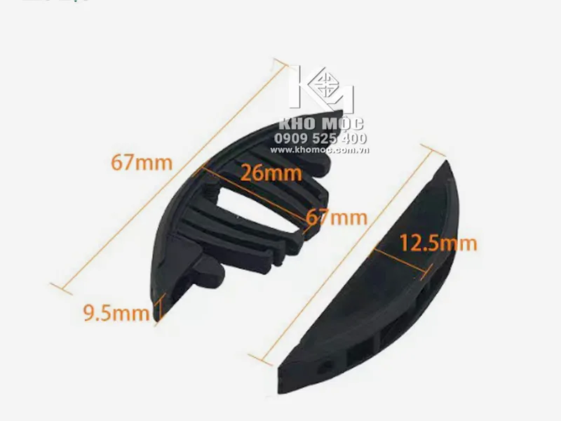 Bas nhựa liên kết bán nguyệt (Bịch 10 bộ)