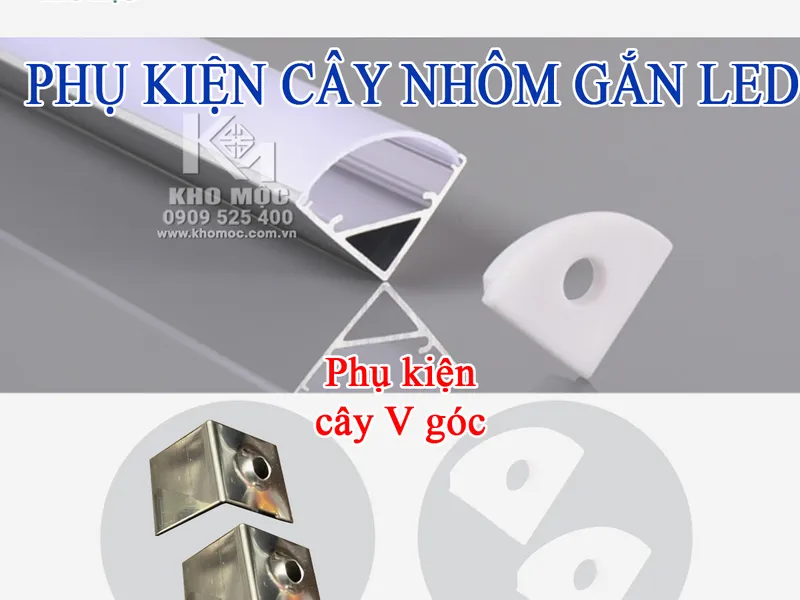 Phụ kiện Thanh Nhôm LED ( Bịch 20 bộ )