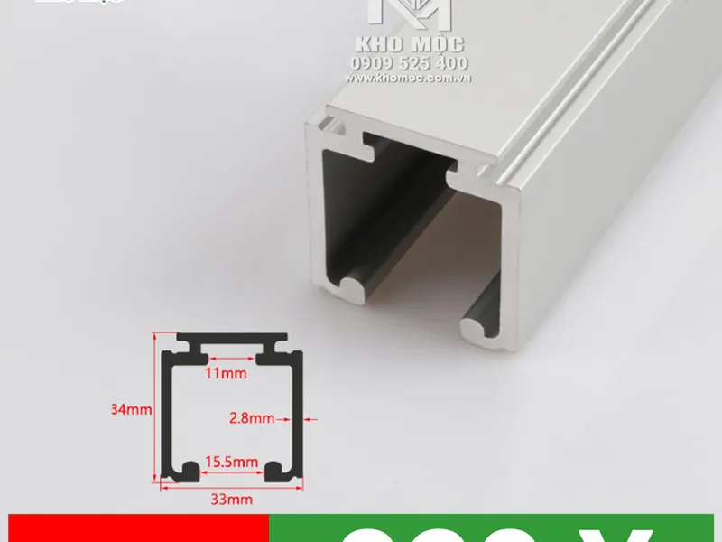 BÁNH XE & RAY NHÔM CỬA ĐI GIẢM CHẤN HAMMERED Mã 828Y