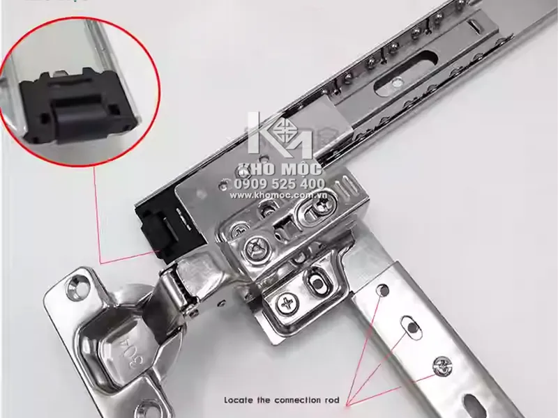 RAY TRƯỢT BI GIẤU CÁNH BẢN 35 (Không Bao Gồm Bản Lề)