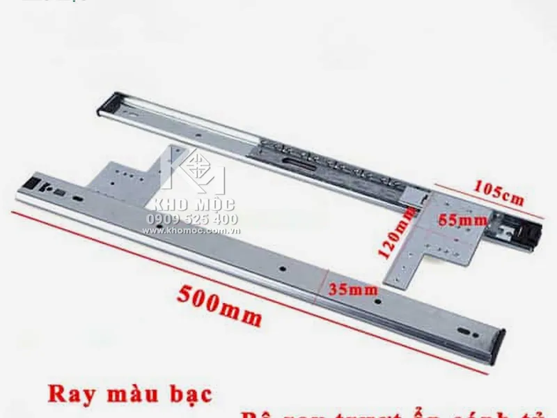 RAY TRƯỢT BI GIẤU CÁNH BẢN 35 (Không Bao Gồm Bản Lề)