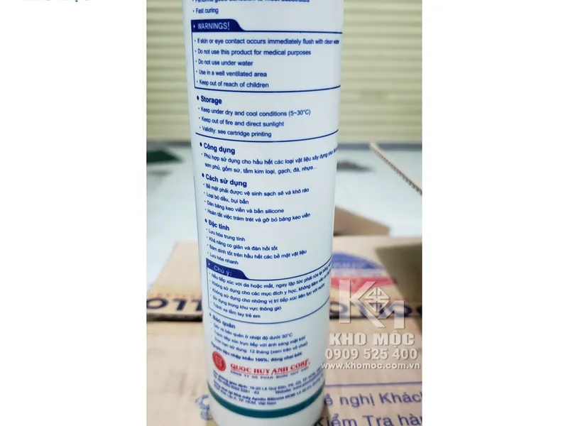 Keo Silicone APOLLO A100 SỮA/TRẮNG (Thùng/25 chai)