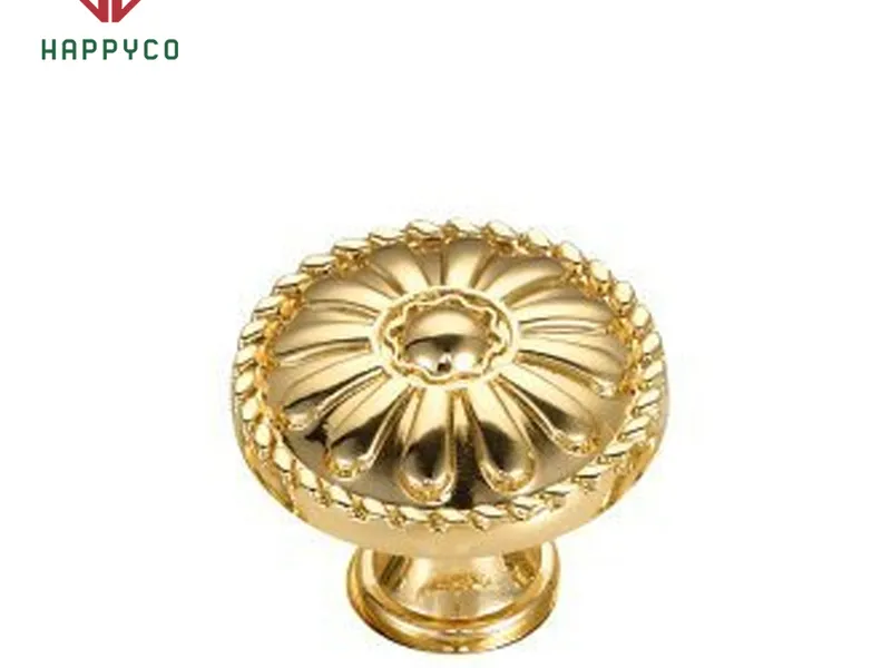 Tay Nắm Tròn Mã 196 Vàng Bóng (8825)