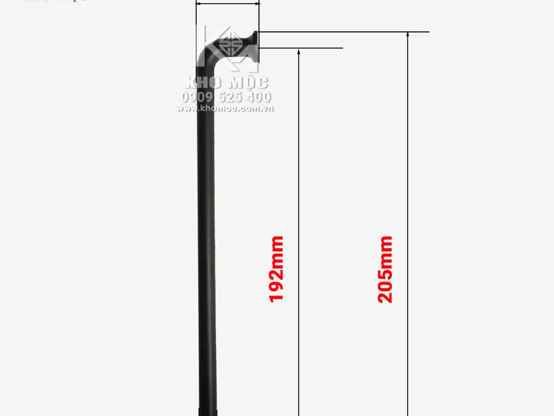 Tay Nắm Đũa 6060 192 Đen