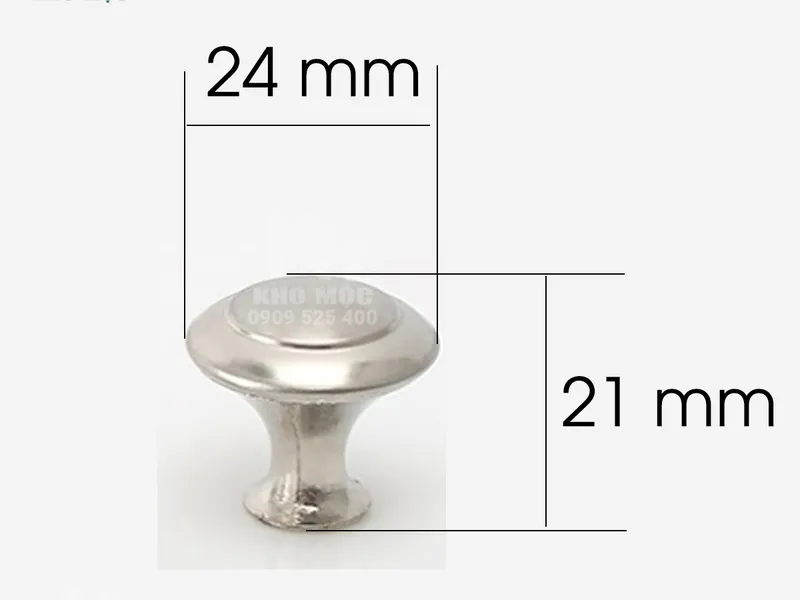 Tay Nắm Tròn Thép - Mã 906 - Bịch 2 Cái 