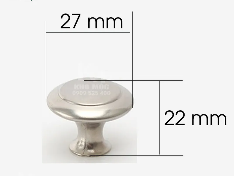 Tay Nắm Tròn Thép - Mã 906 - Bịch 2 Cái 