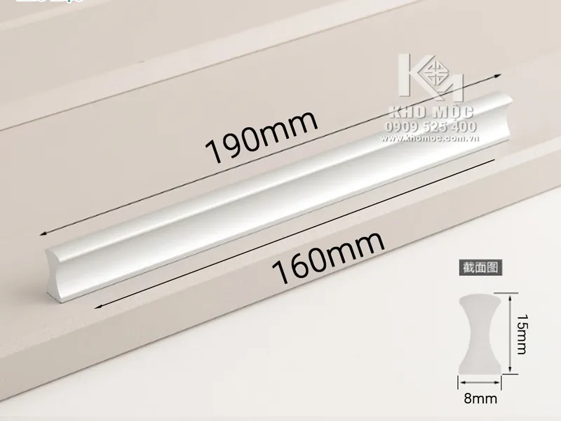 Tay Nắm PE Nhôm Mờ