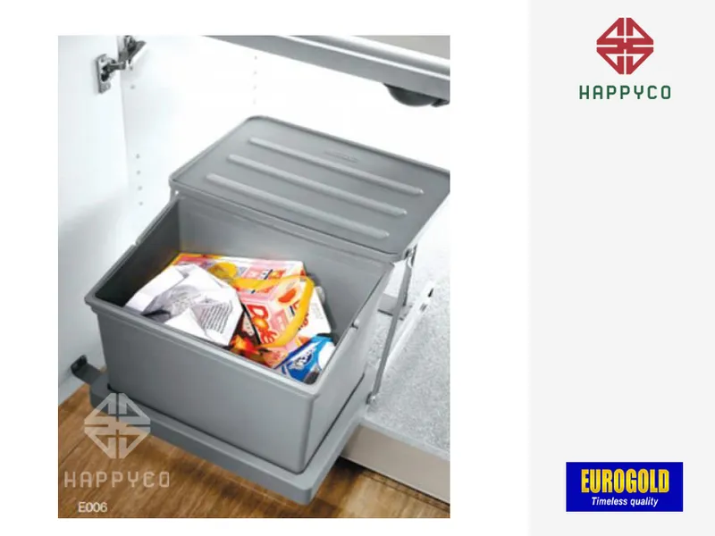 THÙNG RÁC ÂM TỦ CAO CẤP E006 EUROGOLD 