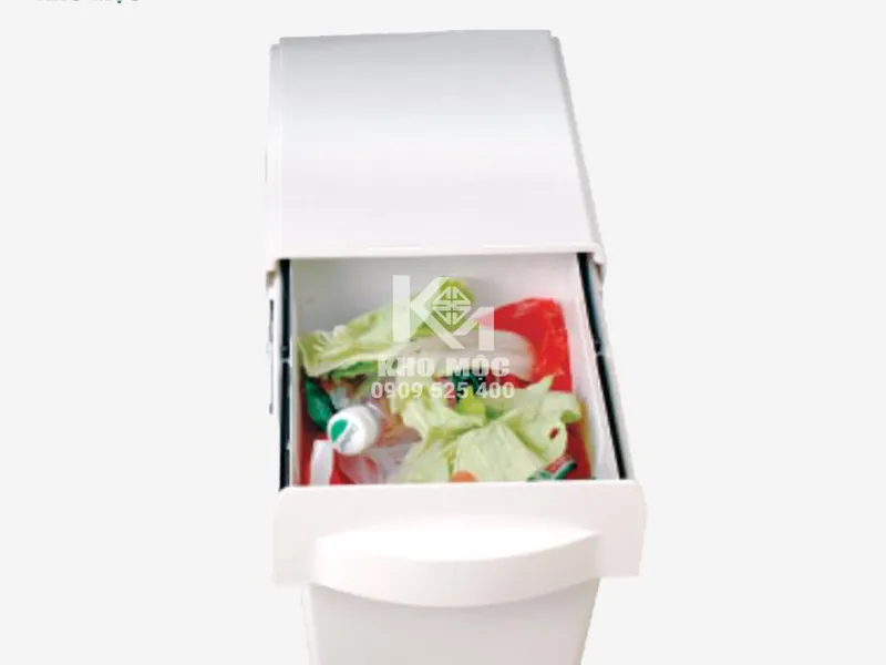 THÙNG RÁC ĐƠN ÂM TỦ, RAY ÂM GIẢM CHẤN ROXANA MÃ R018 
