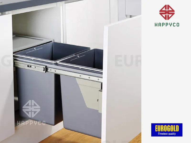 THÙNG RÁC GẮN CÁNH ÂM TỦ BL300 EUROGOLD